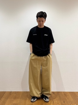 「Franklin Climbing（フランクリンクライミング）の【FC×ジムニー】ジムニーコレクションTee（Tシャツ/カットソー、ブラック系）」を使った、ゆうしんさん（メンズ・167cm）の夏コーディネート