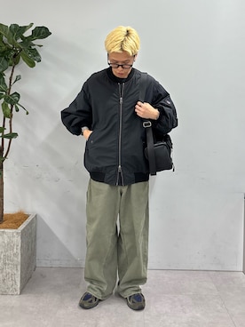 「CIAOPANIC TYPY（チャオパニックティピー）のアイテム（MA-1）」を使った、ゆうしんさん（メンズ・167cm）の秋コーディネート