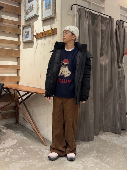 チャオパニック　アウター セール】【ユニセックス】防風/中綿/2WAYウォーマーパファーブルゾン