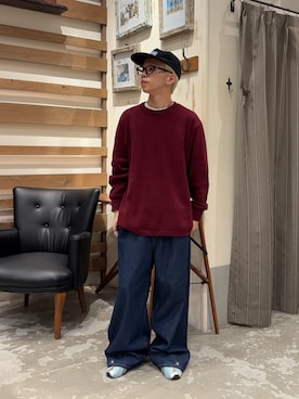 「DISCUS（ディスカス）のアイテム（キャップ）」を使った、ゆうしんさん（メンズ・165cm）の秋コーディネート