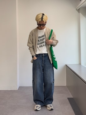 「CIAOPANIC TYPY（チャオパニックティピー）のアイテム（パンツ）」を使った、ゆうしんさん（メンズ・165cm）の春コーディネート