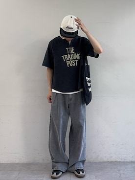 「CIAOPANIC TYPY（チャオパニックティピー）のアイテム（パンツ）」を使った、ゆうしんさん（メンズ・167cm）の春コーディネート