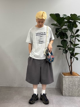 「CIAOPANIC TYPY（チャオパニックティピー）のアイテム（パンツ）」を使った、ゆうしんさん（メンズ・167cm）の夏コーディネート