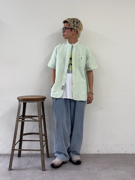 「GEVACO（ゲバコ）のアイテム」を使った、ゆうしんさん（メンズ・167cm）の春コーディネート