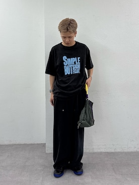 「SOUNDSGOOOOD（サウンズグッド）の【SOUNDS GOOOOD】2WAYナイロンタックギャザーパラコードBAG/WEB限定カラー追加（トートバッグ）」を使った、ゆうしんさん（メンズ・167cm）の夏コーディネート