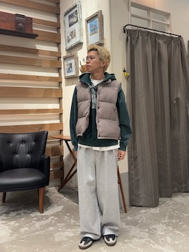 「アイテム（ベスト）」を使った、yushin1919さん（メンズ・165cm・20代）の秋コーディネート