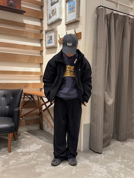 「CIAOPANIC TYPY（チャオパニックティピー）のアイテム（スラックス）」を使った、yushin1919さん（メンズ・165cm）の冬コーディネート