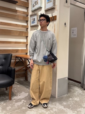 「アイテム（チノパンツ）」を使った、yushin1919さん（メンズ・165cm・20代）の秋コーディネート