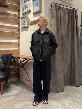 「CIAOPANIC TYPY（チャオパニックティピー）のアイテム（スラックス）」を使った、yushin1919さん（メンズ・165cm）の冬コーディネート