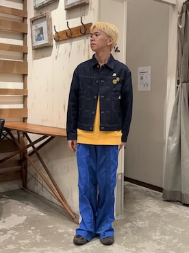 「GEVACO（ゲバコ）のアイテム」を使った、ゆうしんさん（メンズ・165cm）の冬コーディネート