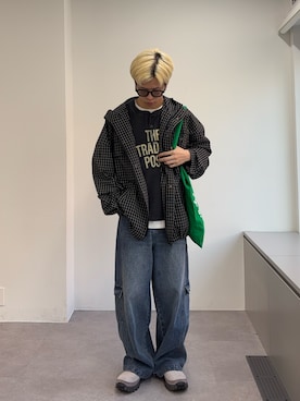 「SEADAM（シーダム）のアイテム」を使った、ゆうしんさん（メンズ・165cm）の春コーディネート