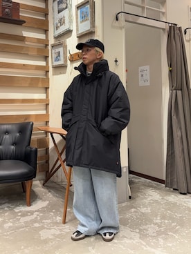 「アイテム（ダウンジャケット/コート）」を使った、yushin1919さん（メンズ・165cm・20代）の秋コーディネート