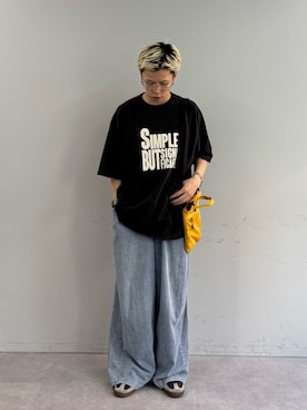 「CIAOPANIC TYPY（チャオパニックティピー）のアイテム（パンツ）」を使った、ゆうしんさん（メンズ・167cm）の春コーディネート