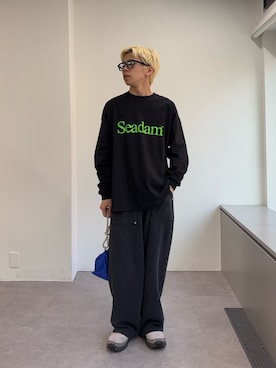 「SEADAM（シーダム）のアイテム」を使った、ゆうしんさん（メンズ・165cm）の春コーディネート