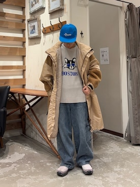 「etsinta（エシンタ）のアイテム」を使った、ゆうしんさん（メンズ・165cm）の冬コーディネート