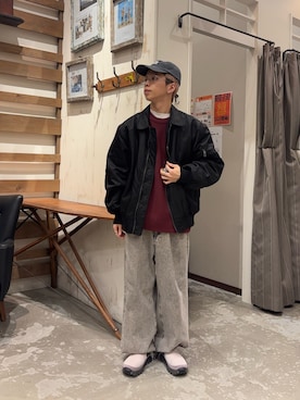 「CIAOPANIC TYPY（チャオパニックティピー）のアイテム（帽子）」を使った、ゆうしんさん（メンズ・165cm）の冬コーディネート