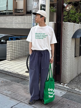 「CIAOPANIC TYPY（チャオパニックティピー）のアイテム（パンツ）」を使った、ゆうしんさん（メンズ・167cm）の春コーディネート