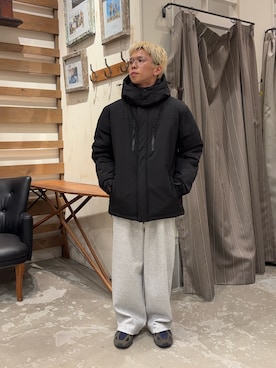 「アイテム（ダウンジャケット/コート）」を使った、yushin1919さん（メンズ・165cm・20代）の冬コーディネート