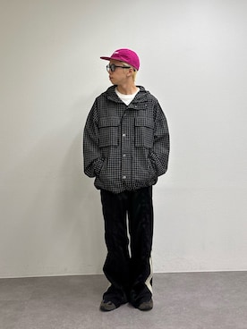 「CIAOPANIC TYPY（チャオパニックティピー）のアイテム（キャップ）」を使った、ゆうしんさん（メンズ・165cm）の春コーディネート