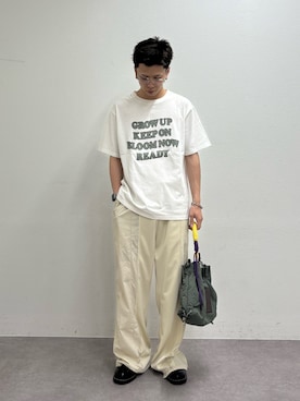 「etsinta（エシンタ）のアイテム」を使った、ゆうしんさん（メンズ・167cm）の夏コーディネート