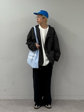 「CIAOPANIC TYPY（チャオパニックティピー）のアイテム（キャップ）」を使った、ゆうしんさん（メンズ・167cm）の春コーディネート