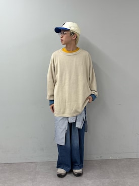 「GEVACO（ゲバコ）のアイテム」を使った、ゆうしんさん（メンズ・167cm）の春コーディネート