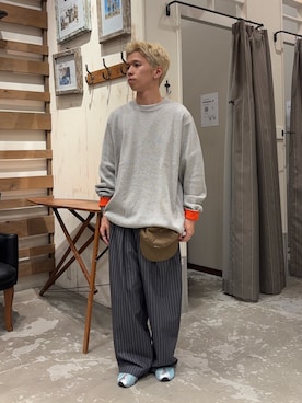 「DISCUS（ディスカス）のアイテム（キャップ）」を使った、ゆうしんさん（メンズ・165cm）の秋コーディネート