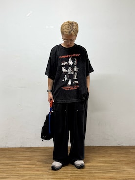 「SOUNDSGOOOOD（サウンズグッド）の【SOUNDS GOOOOD】2WAYナイロンタックギャザーパラコードBAG/WEB限定カラー追加（トートバッグ）」を使った、ゆうしんさん（メンズ・167cm）の夏コーディネート