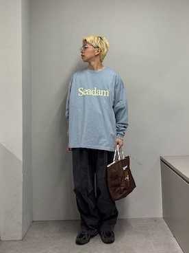 「etsinta（エシンタ）のアイテム」を使った、ゆうしんさん（メンズ・165cm）の春コーディネート