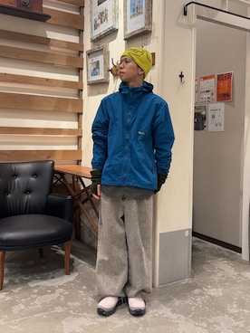 「アイテム（マウンテンパーカー）」を使った、yushin1919さん（メンズ・165cm）の冬コーディネート