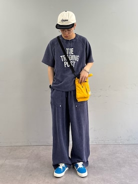 「CIAOPANIC TYPY（チャオパニックティピー）のアイテム（キャップ）」を使った、ゆうしんさん（メンズ・167cm）の春コーディネート