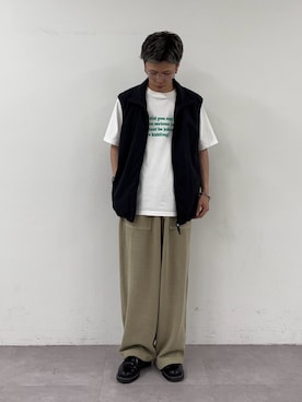 「CIAOPANIC TYPY（チャオパニックティピー）のアイテム（ベスト）」を使った、ゆうしんさん（メンズ・167cm）の夏コーディネート