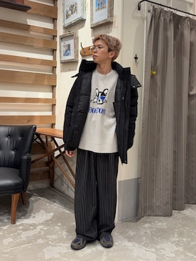 「CIAOPANIC TYPY（チャオパニックティピー）のアイテム（ダウンジャケット/コート）」を使った、ゆうしんさん（メンズ・165cm）の冬コーディネート