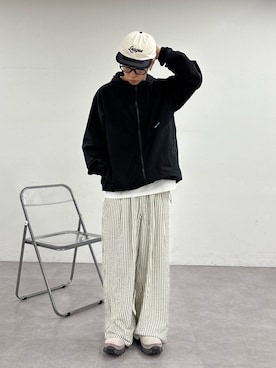 「CIAOPANIC TYPY（チャオパニックティピー）のアイテム（帽子）」を使った、ゆうしんさん（メンズ・167cm）の春コーディネート