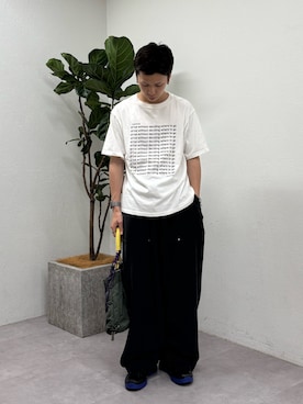 「SOUNDSGOOOOD（サウンズグッド）の【SOUNDS GOOOOD】2WAYナイロンタックギャザーパラコードBAG/WEB限定カラー追加（トートバッグ）」を使った、ゆうしんさん（メンズ・167cm）の夏コーディネート
