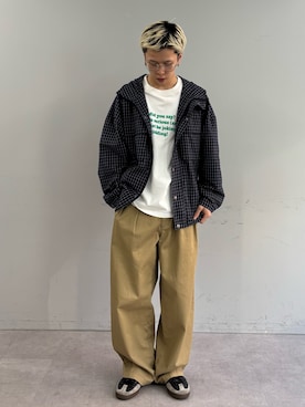 「CIAOPANIC TYPY（チャオパニックティピー）のアイテム（パンツ）」を使った、ゆうしんさん（メンズ・167cm）の春コーディネート