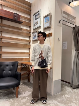 「アイテム（トートバッグ）」を使った、yushin1919さん（メンズ・165cm）の秋コーディネート