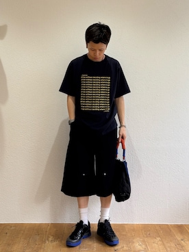 「SOUNDSGOOOOD（サウンズグッド）の【SOUNDS GOOOOD】2WAYナイロンタックギャザーパラコードBAG/WEB限定カラー追加（トートバッグ）」を使った、ゆうしんさん（メンズ・167cm）の夏コーディネート