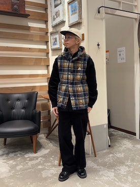 「アイテム（その他アウター）」を使った、yushin1919さん（メンズ・165cm）の秋コーディネート