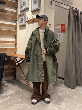 「CIAOPANIC TYPY（チャオパニックティピー）のアイテム（パンツ）」を使った、yushin1919さん（メンズ・165cm）の冬コーディネート