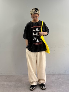 「CIAOPANIC TYPY（チャオパニックティピー）のアイテム（スラックス）」を使った、ゆうしんさん（メンズ・167cm）の春コーディネート