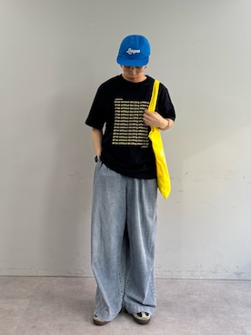 「CIAOPANIC TYPY（チャオパニックティピー）のアイテム（キャップ）」を使った、ゆうしんさん（メンズ・167cm）の春コーディネート