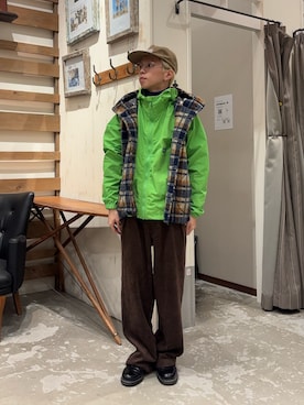 「CIAOPANIC TYPY（チャオパニックティピー）の【冬も暖かい◎】男女兼用/モールタックストレートパンツ（スラックス）」を使った、yushin1919さん（メンズ・165cm）の冬コーディネート