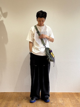 「SOUNDSGOOOOD（サウンズグッド）の【SOUNDS GOOOOD】2WAYナイロンタックギャザーパラコードBAG/WEB限定カラー追加（トートバッグ）」を使った、ゆうしんさん（メンズ・167cm）の夏コーディネート