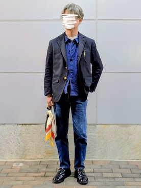 くろコーヒーさん（メンズ・170cm）の春コーディネート