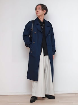 「アイテム（スラックス）」を使った、sndi1984さん（メンズ・165cm・40代）の秋コーディネート