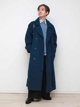 「CLEL（クレイル）のアイテム」を使った、sndiさん（メンズ・165cm）の冬コーディネート