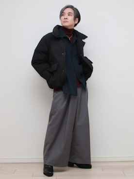 「アイテム（チャーム）」を使った、sndiさん（メンズ・165cm）の秋コーディネート