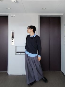 「アイテム（イヤリング）」を使った、sndi1984さん（メンズ・165cm）の秋コーディネート