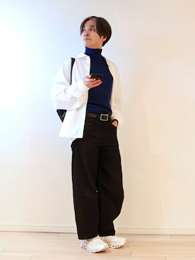 「アイテム（イヤリング）」を使った、sndi1984さん（メンズ・165cm）の秋コーディネート